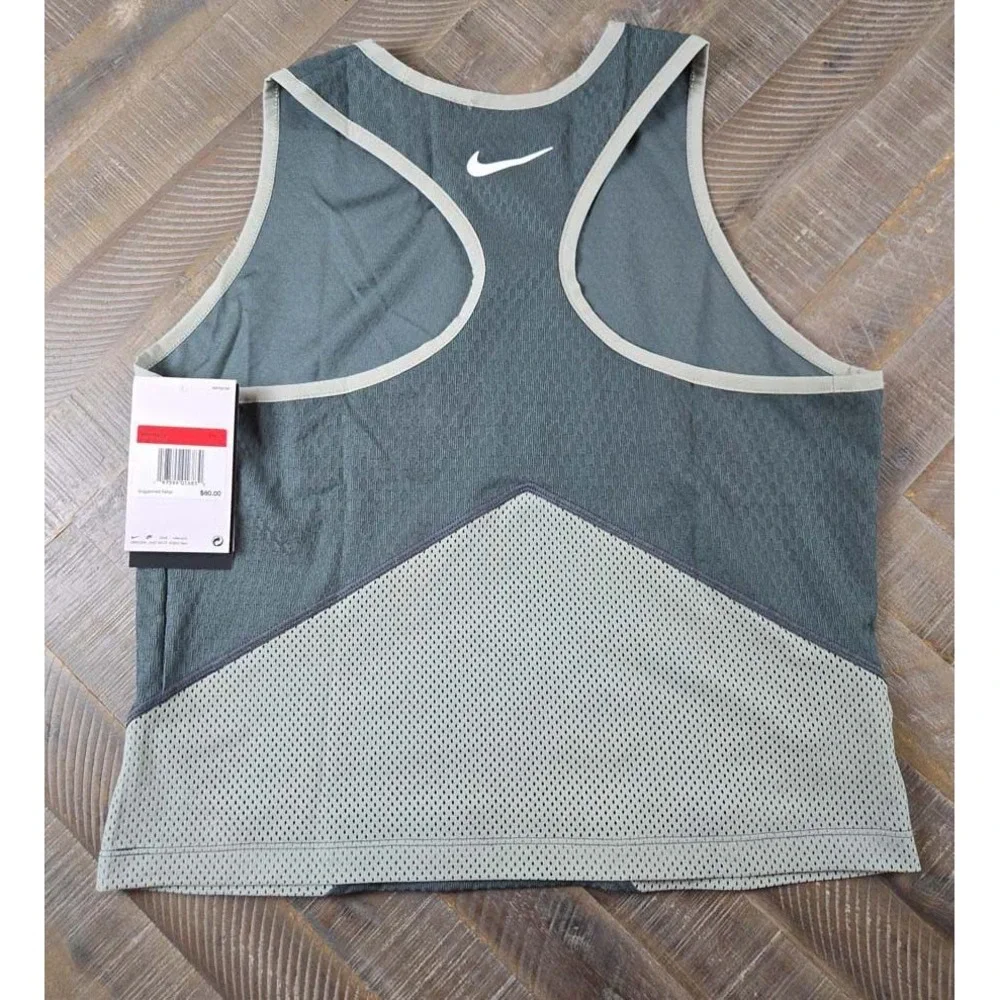 Nike Court Dri-Fit Slam Tennis Tank Top FQ2123-338 Womens L NWT